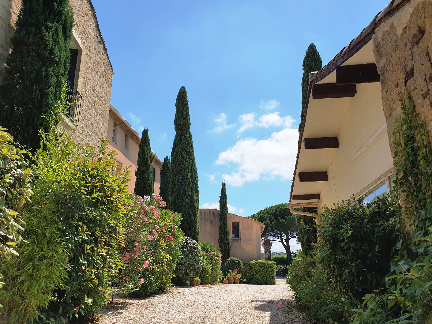 Prieuré Saint Martial (path from the park to the courtyard)