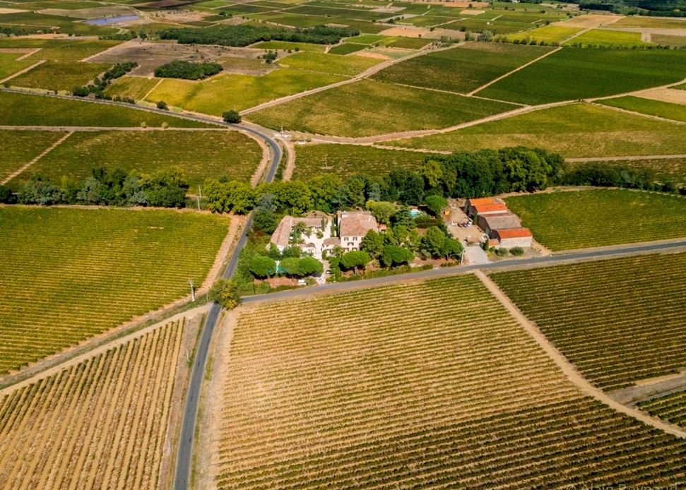 Prieuré Saint Martial (view from the air)